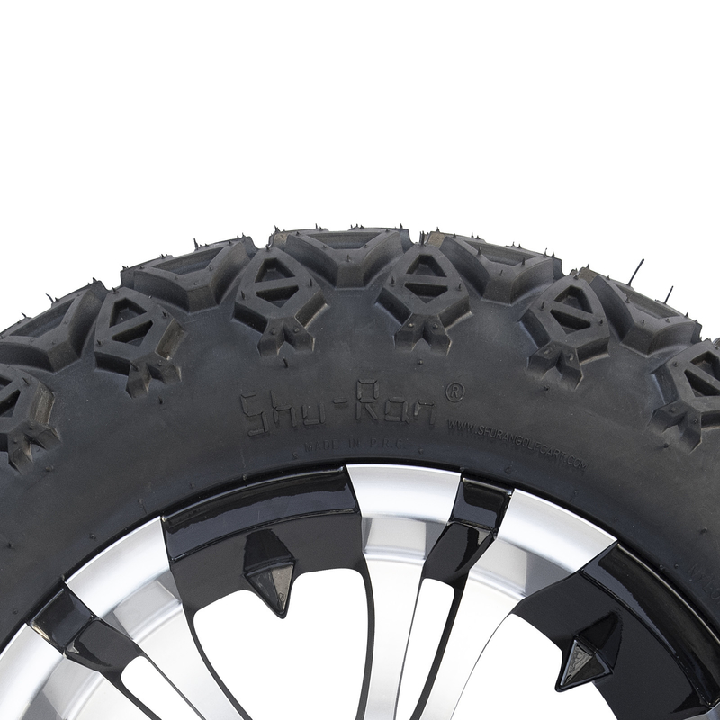 Mesin Gloss Hitam 14 Inch Golf Karet Roda Dan Ban 22x10-14 Semua Terrain DOT