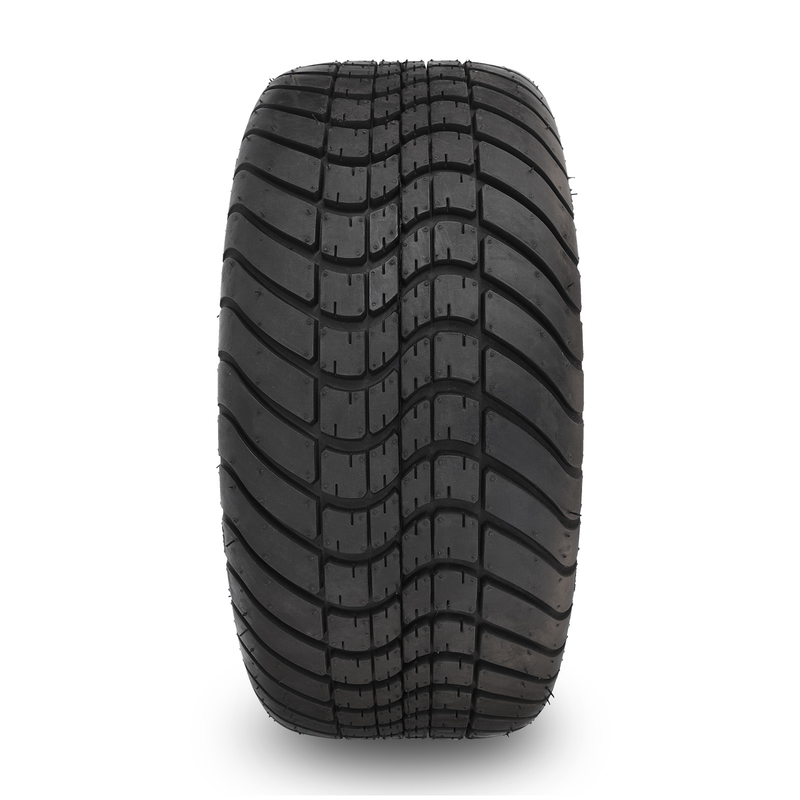 Roda dan Ban Golf Cart 14x7 Combo 225/30-14 Ban Jalanan Hitam Mengkilap Mesin