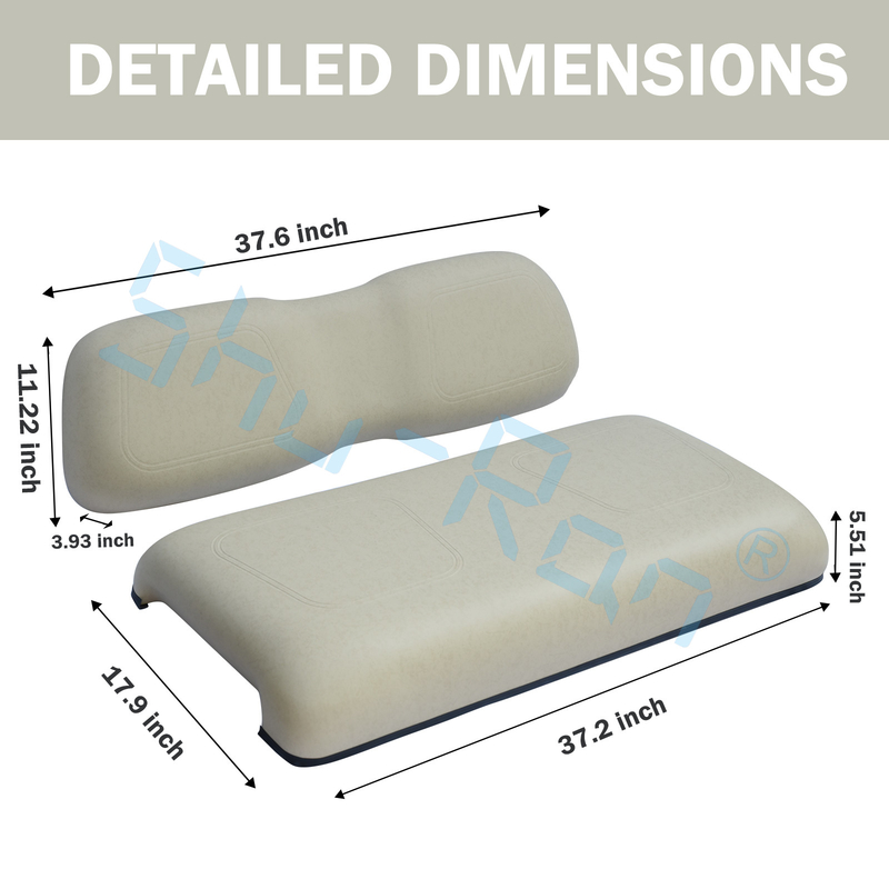 White Flip Golf Cart Bagian Depan Seat Cushion Bagian Bawah Seat Assembly Fits On Club Car DS