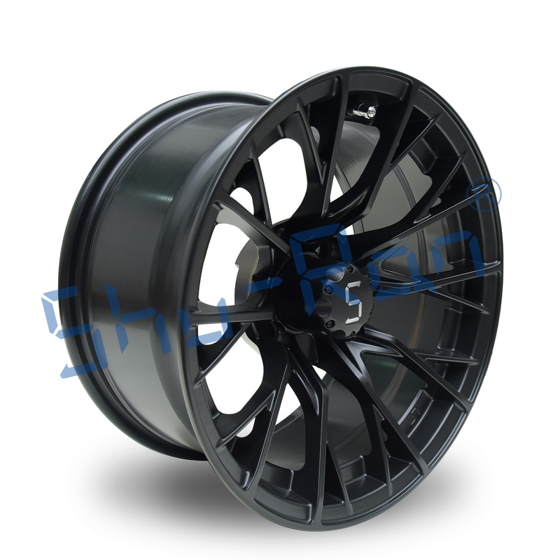 Velg Golf Cart Aluminium Hitam Doff Shuran New 14'' 14x7 Universal 4 Baut