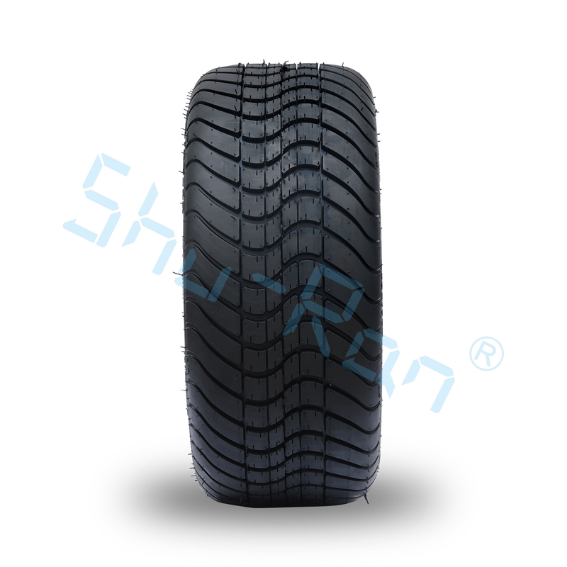 Velg Hitam Mengkilap Grosir 14 inci dengan Ban yang Disetujui DOT untuk Kereta Golf