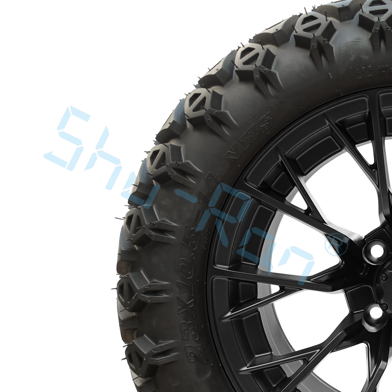 Roda dan Ban Kereta Golf Shu Ran 14 Inci dengan Pelek Ban DOT PCD 101.6 4x4 Pola Baut