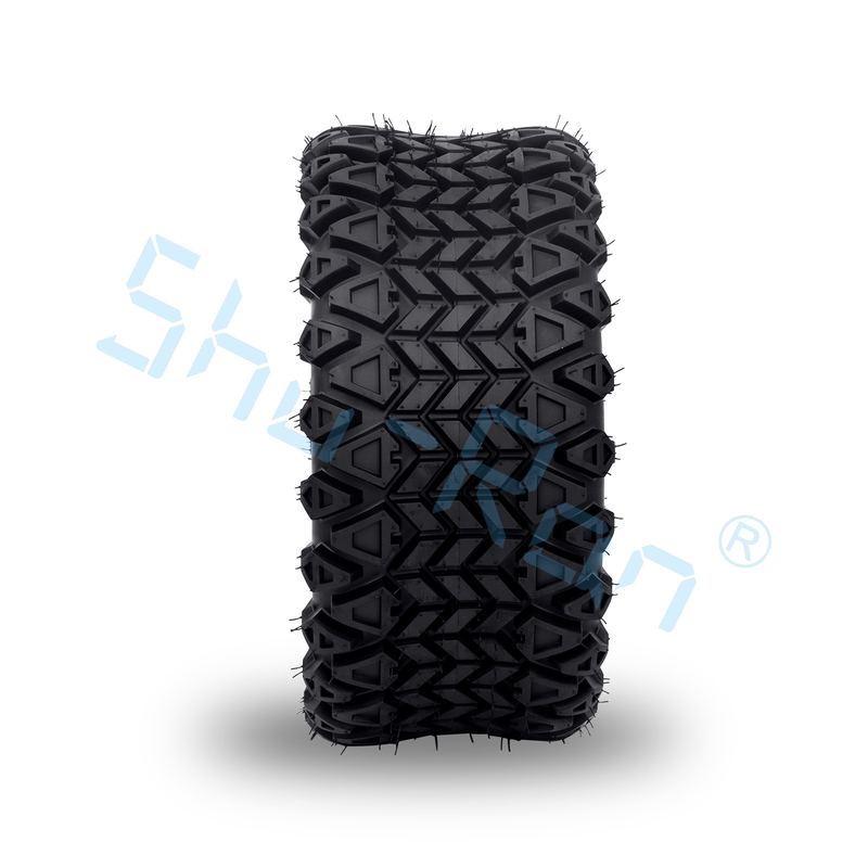 Karet Golf Eksklusif Roda Hitam Glossy Mesin 14 inci Ban dengan Rim untuk Karet Golf