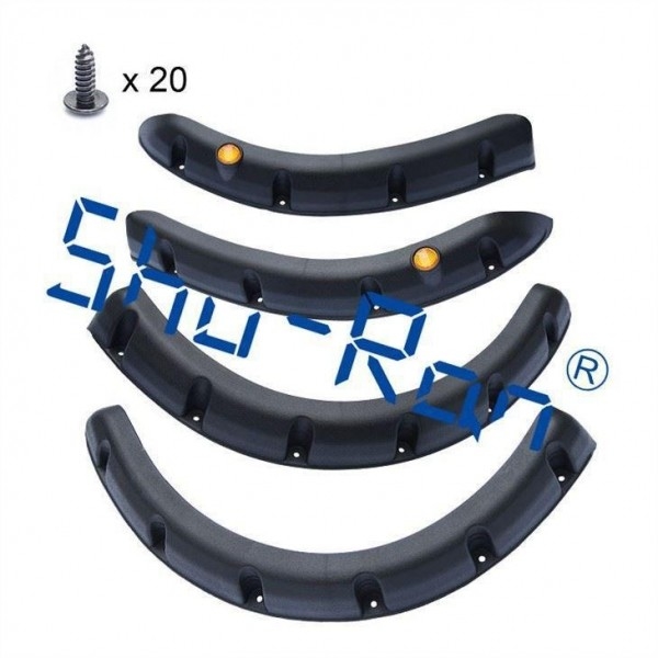 Black Golf Cart Belakang dan Fender Depan Flare Untuk Yamaha, Set dari 4