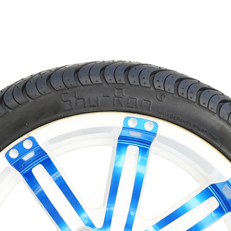 14' Blue/Glossy White Wheels And 225/30-14 Ban Perhimpunan Electrophoresis Paint