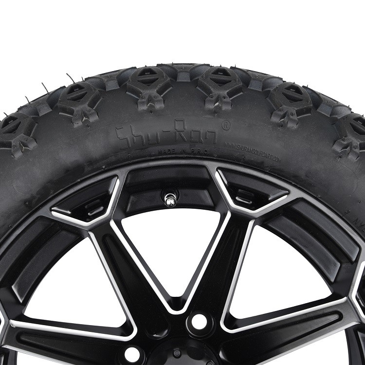 14'' Mesin / Matte Hitam Golf Karet Roda Dan 22x10-14 Off-road ban DOT