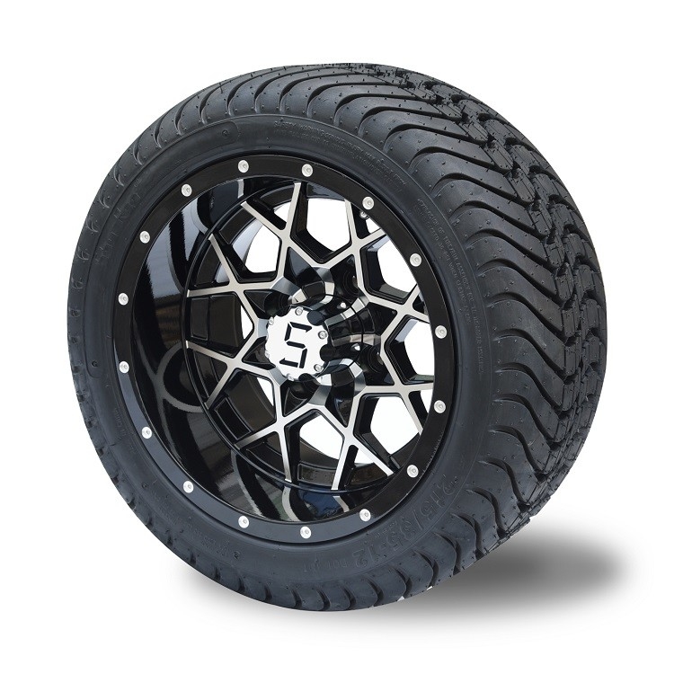 215/35-12 Ban jalanan dan 12 inci Golf Karet Rim 4 PLY DOT Berkualitas