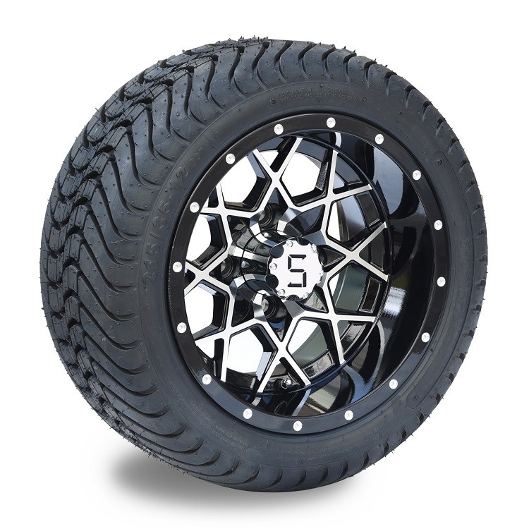 215/35-12 Ban jalanan dan 12 inci Golf Karet Rim 4 PLY DOT Berkualitas