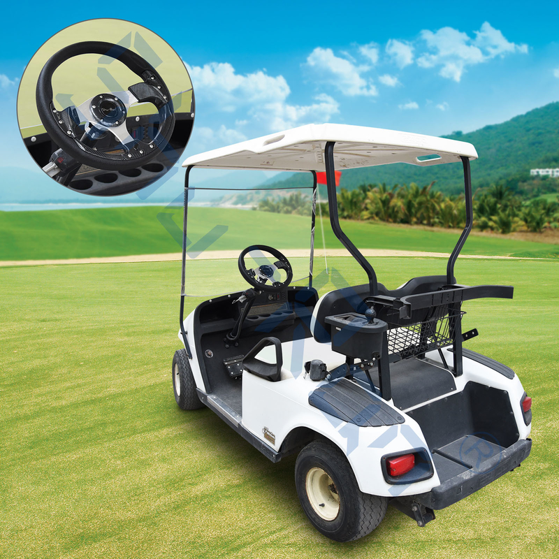 Golf Cart Racing Carbon Fiber Steering Wheel Untuk Club Car, EZGO, Dan Yamaha