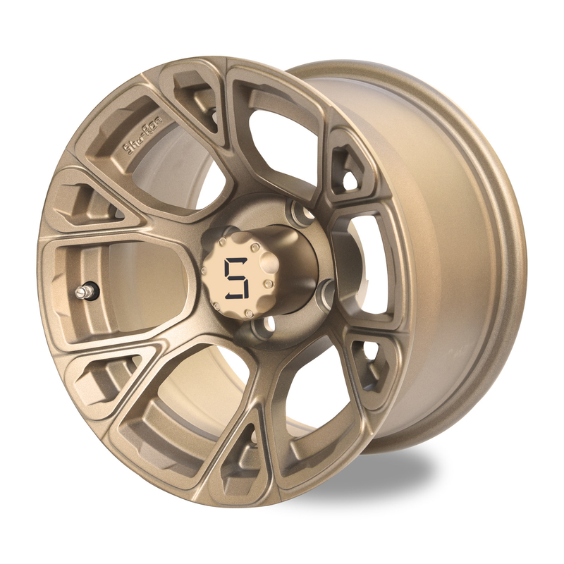 12 Inch Golf Car Wheels Perunggu ET -25mm 4x4 Bolt Pattern 101.6 PCD