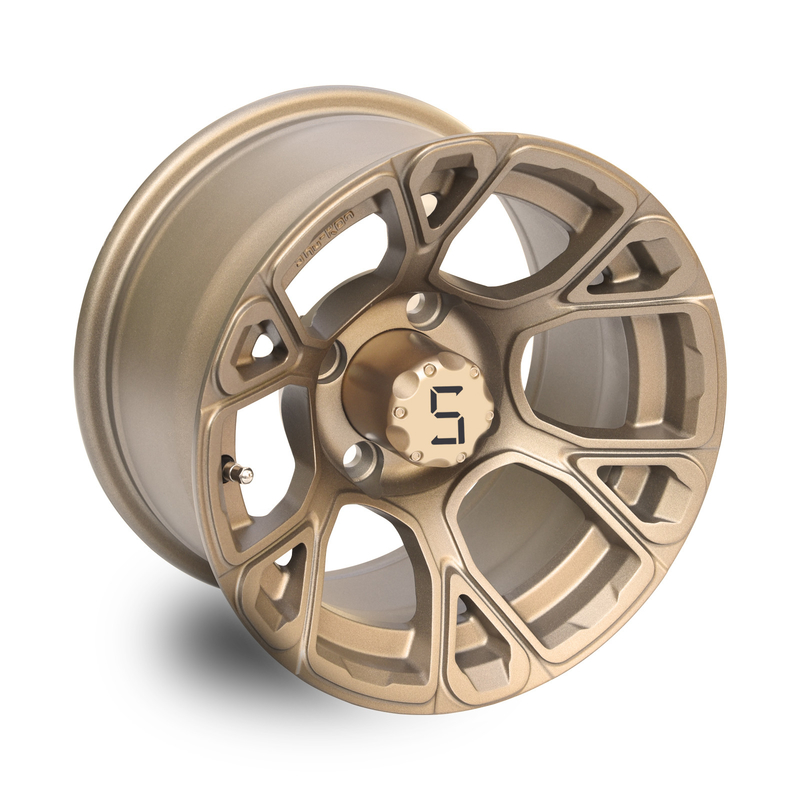 12 Inch Golf Car Wheels Perunggu ET -25mm 4x4 Bolt Pattern 101.6 PCD