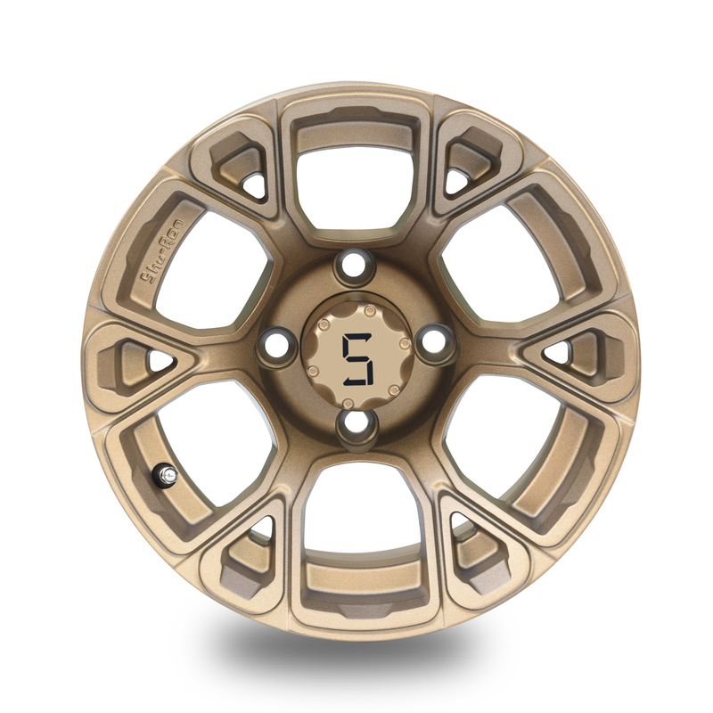 12 Inch Golf Car Wheels Perunggu ET -25mm 4x4 Bolt Pattern 101.6 PCD