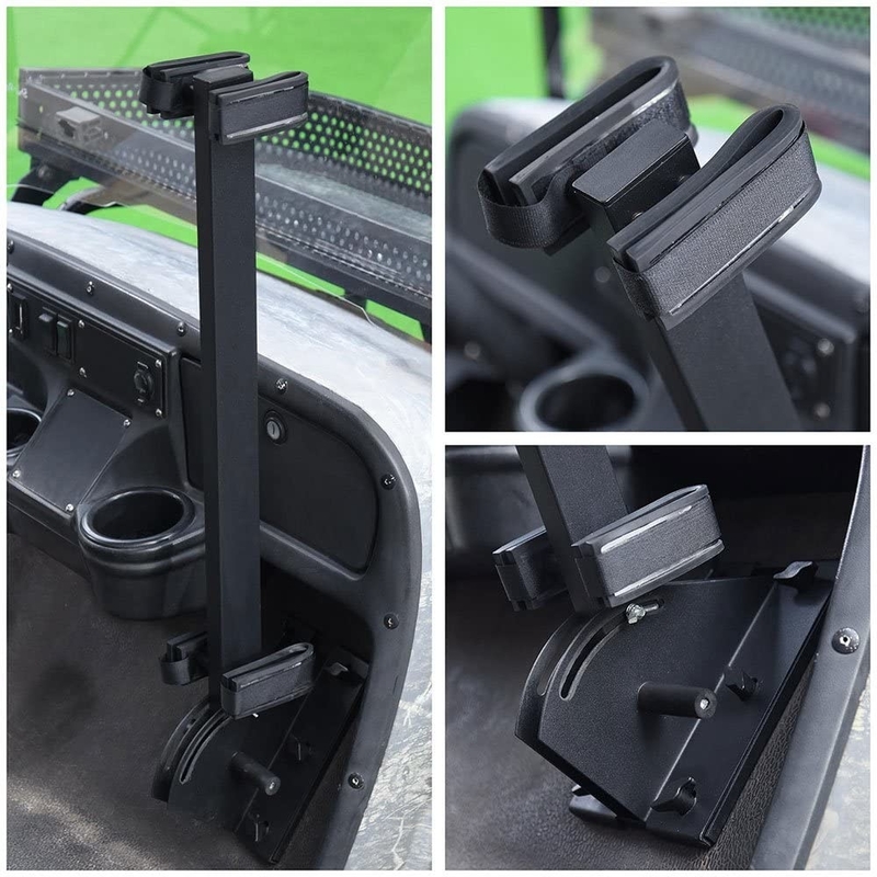 Universal Adjustable Golf Cart Gun Rack Stand Up Gun Holder, Vertikal Dua Pistol Holder