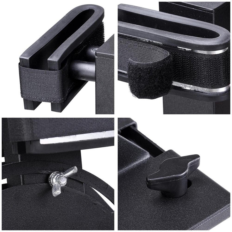 Universal Adjustable Golf Cart Gun Rack Stand Up Gun Holder, Vertikal Dua Pistol Holder